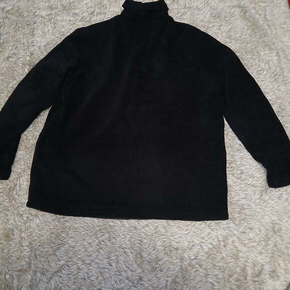 White Stag L 12/14 Black Button Front Jacket Embroidered Beaded Starburst Floral - Picture 9 of 9